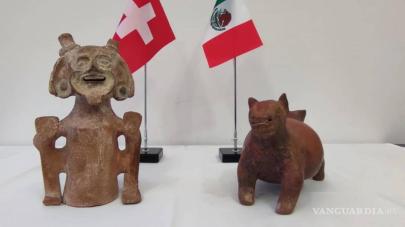 México recupera dos esculturas precolombinas de Suiza